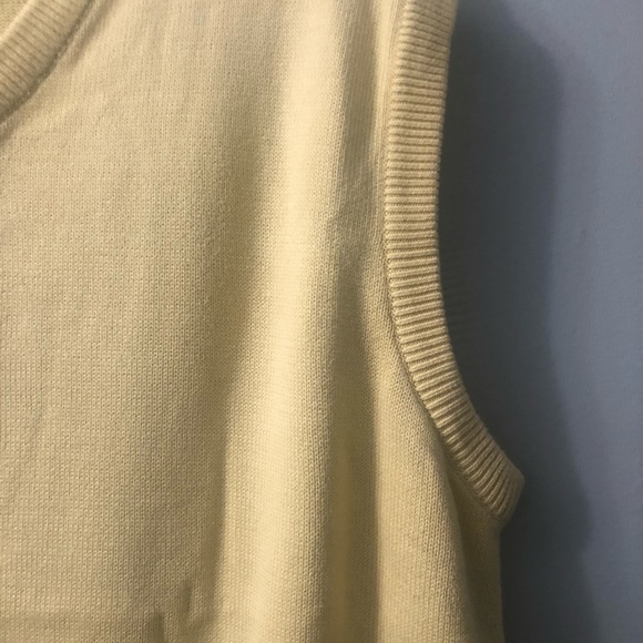 Mens Yellow GREG NORMAN GOLF Collection Knit Pullover Vest XL - Picture 2 of 6